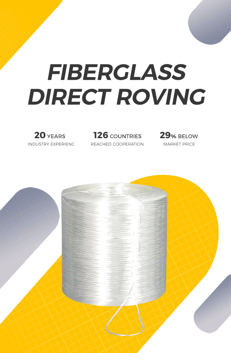 China E-glass fiber glass direct roving for frp reinforcement made in ...